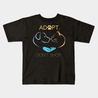 Adopt Don't Shop Animal Rescue Lovers Kids T-Shirt